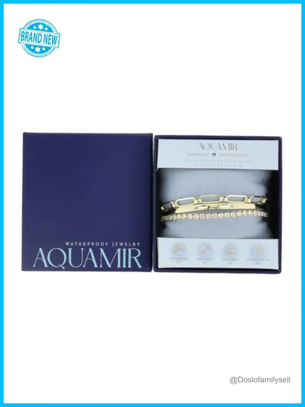 14K Yellow Gold Plated Brass Cubic Zirconia Tennis Bracelet Set Stackable